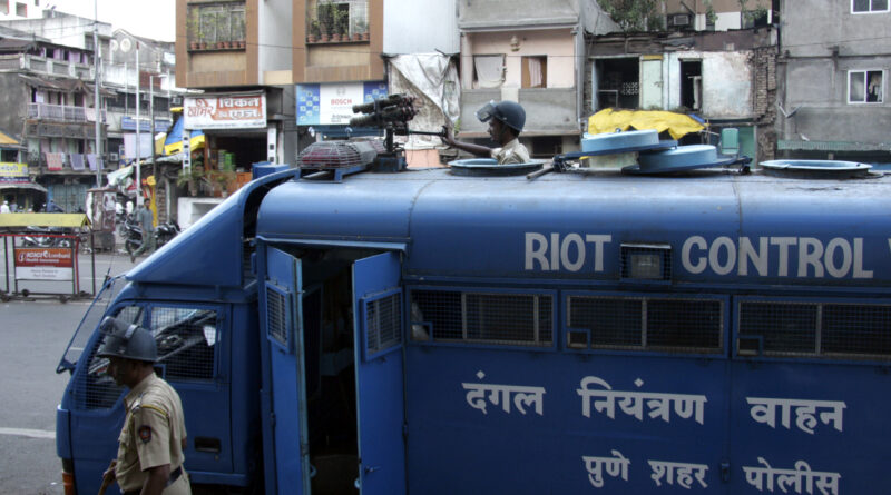 Pune Ganeshotsav Safety - Pune city police riot control vehicle deployed for festival security