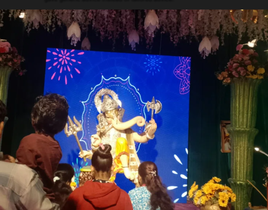 Hanuman Tarun Mandal Ganpati idol in Hinjewadi