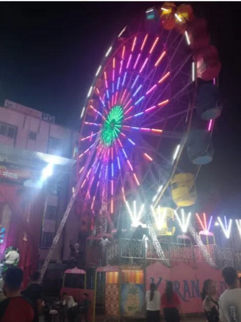 Ferris wheel ride at Hinjewadi Ganeshotsav carnival